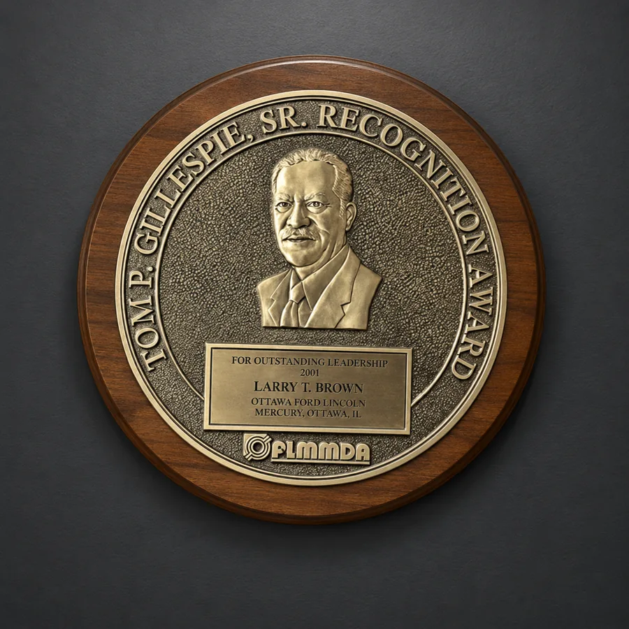 Tom P. Gillespie Sr. Recognition Award bronze medallion